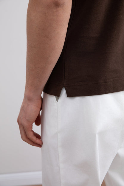 Brown Cruise Open Polo Shirt